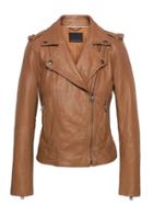 Banana Republic Womens Classic Leather Moto Jacket Caramel Size Xs