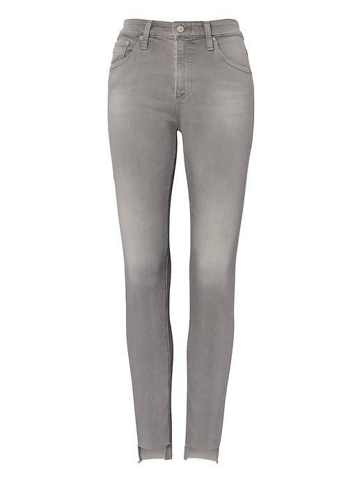 Banana Republic Womens Ag Jeans   Farrah Skinny Ankle Jean With Step-hem 10 Years Gray Shadow Size 30