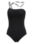 Banana Republic Womens Karla Colletto   Mayfair One-shoulder One Piece Black Size 14
