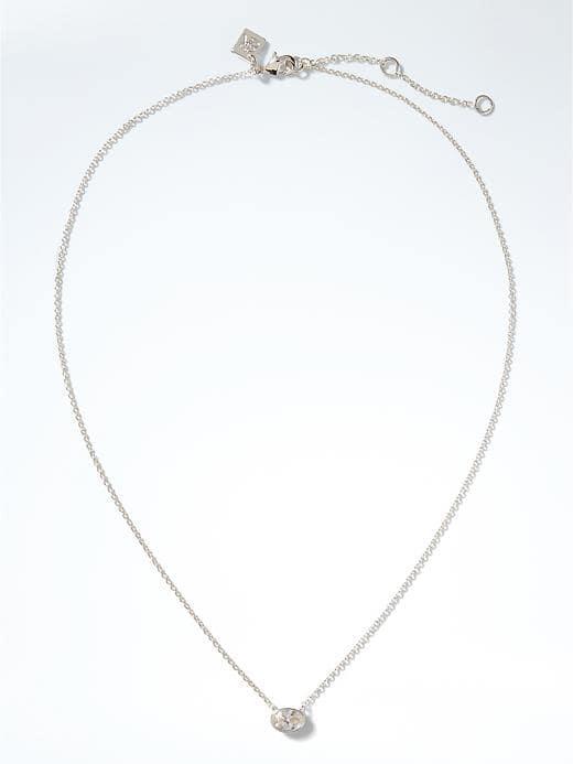 Banana Republic Delicate Mixed Shapes Pendant Necklace - Silver
