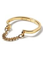 Banana Republic Womens Giles & Brother   Stirrup Chain-hinge Cuff Gold Size One Size