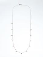 Banana Republic Delicate Shield Layer Necklace - Silver