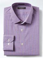 Banana Republic Mens Camden Fit Non Iron Check Shirt - Lipstick Red