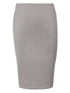 Banana Republic Womens Knit Pencil Skirt - Gray