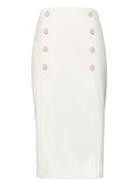 Banana Republic Womens Japan Online Exclusive Pencil Skirt With Pleated Panels White Size 2