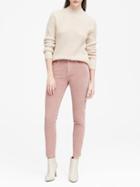 Banana Republic Womens Petite Skinny Corduroy Ankle Pant Dusty Pink Size 26