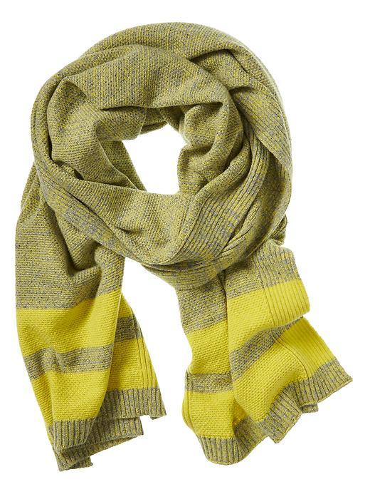 Banana Republic Textured Stitch Scarf Size One Size - Heather Gray