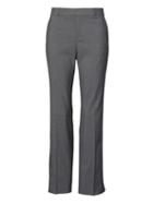 Banana Republic Womens Ryan Slim Straight-fit Luxe Twill Vented Hem Pant Dark Gray Size 0