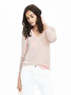 Banana Republic Womens Merino Wool Trapeze Pullover Size L - Powder Puff