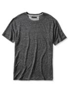 Banana Republic Mens Linen Crew Tee Size L Tall - Gray Sky