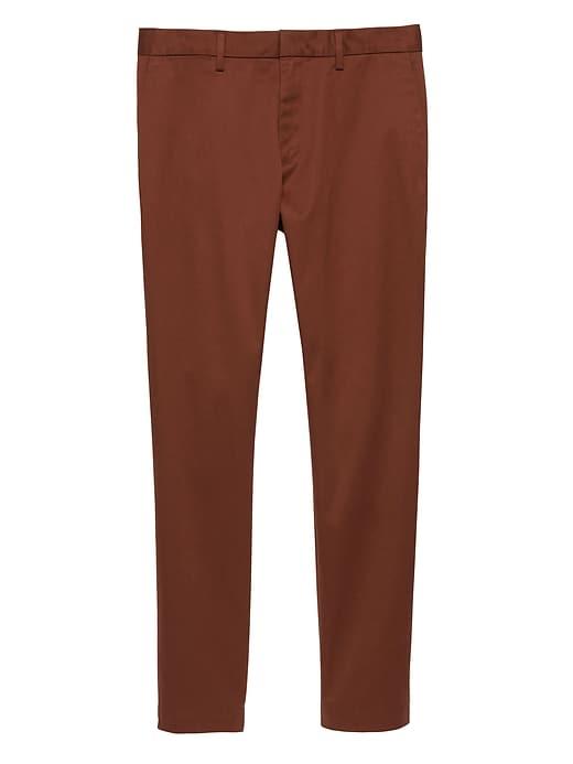 Banana Republic Mens Mason Athletic Tapered Rapid Movement Chino Pant Auburn Afternoon Size 30w