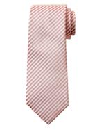 Banana Republic Mens Seersucker Silk-cotton Tie Pink Cloud Size One Size