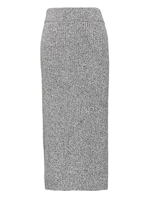 Banana Republic Womens Japan Online Exclusive Ribbed Sweater Skirt Gray & Black Size M