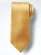 Banana Republic Floral Dot Silk Nanotex Tie - Honeycomb