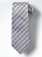 Banana Republic Mens Check Silk Nanotex Tie - Gray Sky