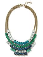 Banana Republic Mosaic Blue Necklace Size One Size - Blue Multi
