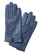 Banana Republic Womens Classic Leather Glove Light Blue Size M