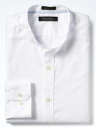 Banana Republic Mens Grant Fit Supima Cotton Textured White Shirt - White
