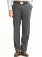 Banana Republic Tailored Straight Solid Pants - Mid Gray