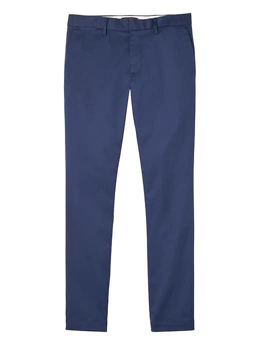 Banana Republic Mens Aiden Slim Rapid Movement Chino Pant Magical Blue Size 34w
