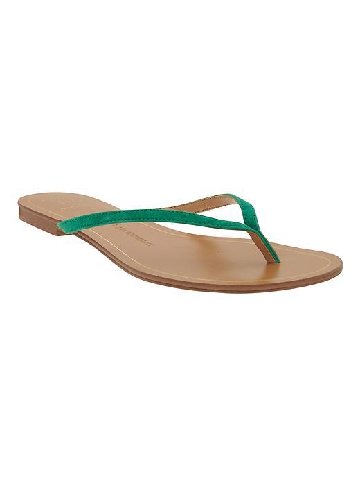 Banana Republic Ryan Flip Flop Size 10 - Fall Green