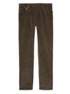 Banana Republic Mens Slim Five-pocket Corduroy Pant Dark Chocolate Size 28w