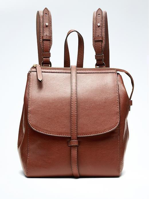 Banana Republic Leather Backpack - Cinnamon