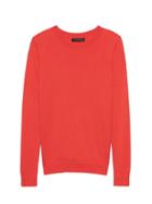 Banana Republic Womens Silk Cashmere Crew-neck Sweater Blood Orange Red Size Xs