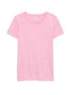 Banana Republic Womens Crew-neck T-shirt Pink Sundown Supima Cotton Size Xs
