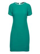 Banana Republic Womens Curved-hem Dress With Side Stripe Deep Green Size 10