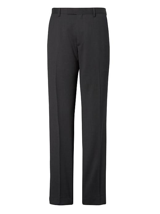 Banana Republic Mens Standard Solid Italian Wool Suit Pant Dark Charcoal Size 30w