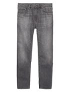 Banana Republic Mens Heritage Athletic Tapered Gray Rigid Jean Bisbee Wash Size 28w