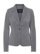 Banana Republic Womens Classic-fit Machine-washable Blazer Dark Charcoal Size 14