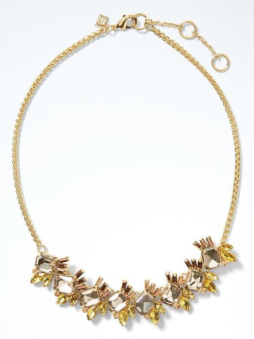 Banana Republic Sunset Stone Necklace - Yellow