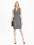Banana Republic Womens Sleeveless Tux Dress Size 0 - Smoke Gray