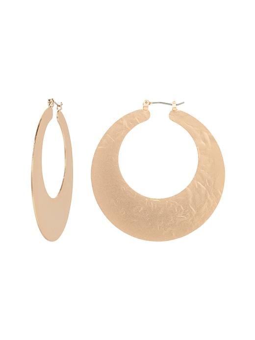 Banana Republic Hammered Hoop Earring