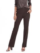 Banana Republic Womens Logan Fit Solid Pant - Chocolate
