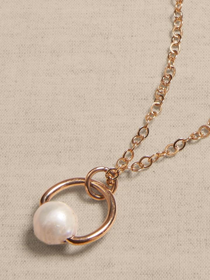Eliza Pearl Pendant Necklace | Aureus + Argent
