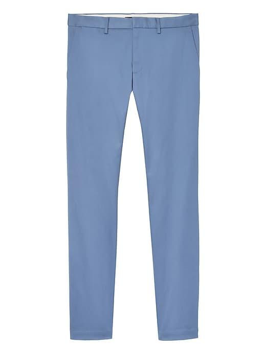 Banana Republic Mens Mason Athletic Tapered Rapid Movement Chino Pant Coastal Blue Size 35w