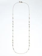 Banana Republic Delicate Pearl Layer Necklace - Silver