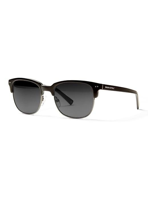Banana Republic Mens Xavier Sunglasses True Black Size One Size