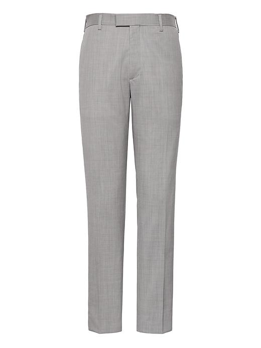 Banana Republic Mens Athletic Tapered Performance Stretch Wool Dress Pant Ghost Gray Size 31w