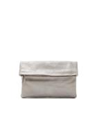 Banana Republic Italian Suede Foldover Pouch Size One Size - Grey Suede