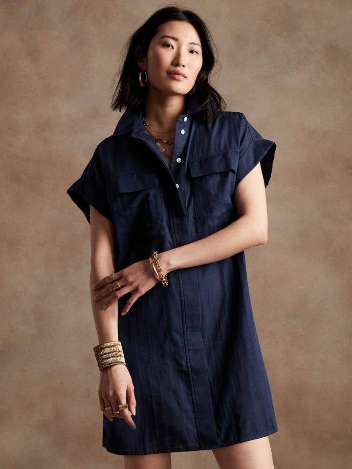 Petite Utility Shirtdress