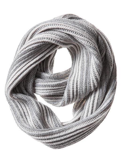 Banana Republic Mixed Metallic Infinity Scarf - Grey