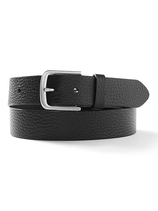 Banana Republic Mens Spring Pebbled Leather Belt Black Size 34