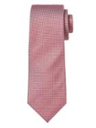 Banana Republic Mens Micro Geo Silk Nanotex Tie Wispy Pink Size One Size