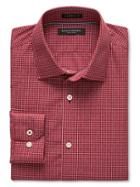 Banana Republic Mens Camden Fit Dobby Non Iron Shirt Size L Tall - Red