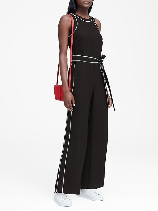 Banana Republic Petite Contrast Color Jumpsuit