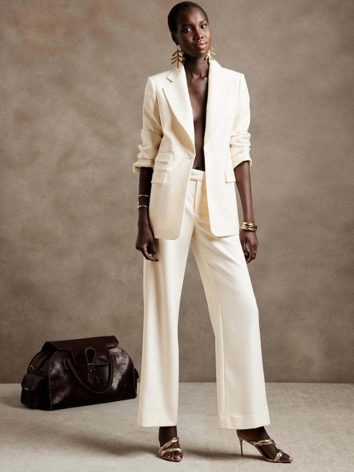 Lido Wide-leg Italian Wool Pant
